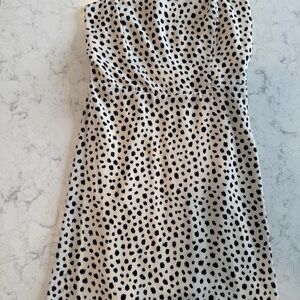Grace Strapless Black and White Dress